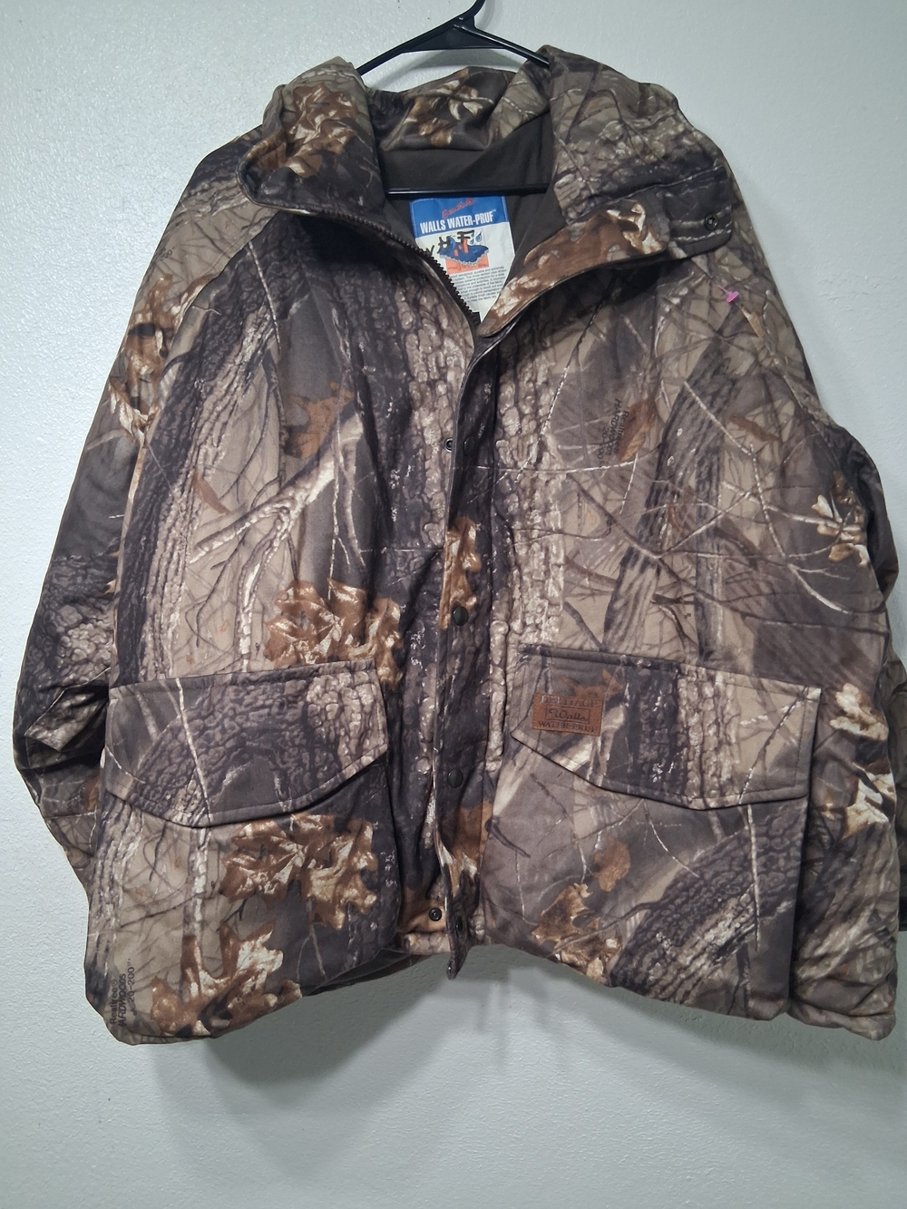 Mens Heritage Walls  Water-Pruf Hoodie Camo Puff Jacket - Size XXL